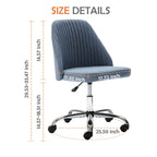 Office Chair Armless with Rollers for Office