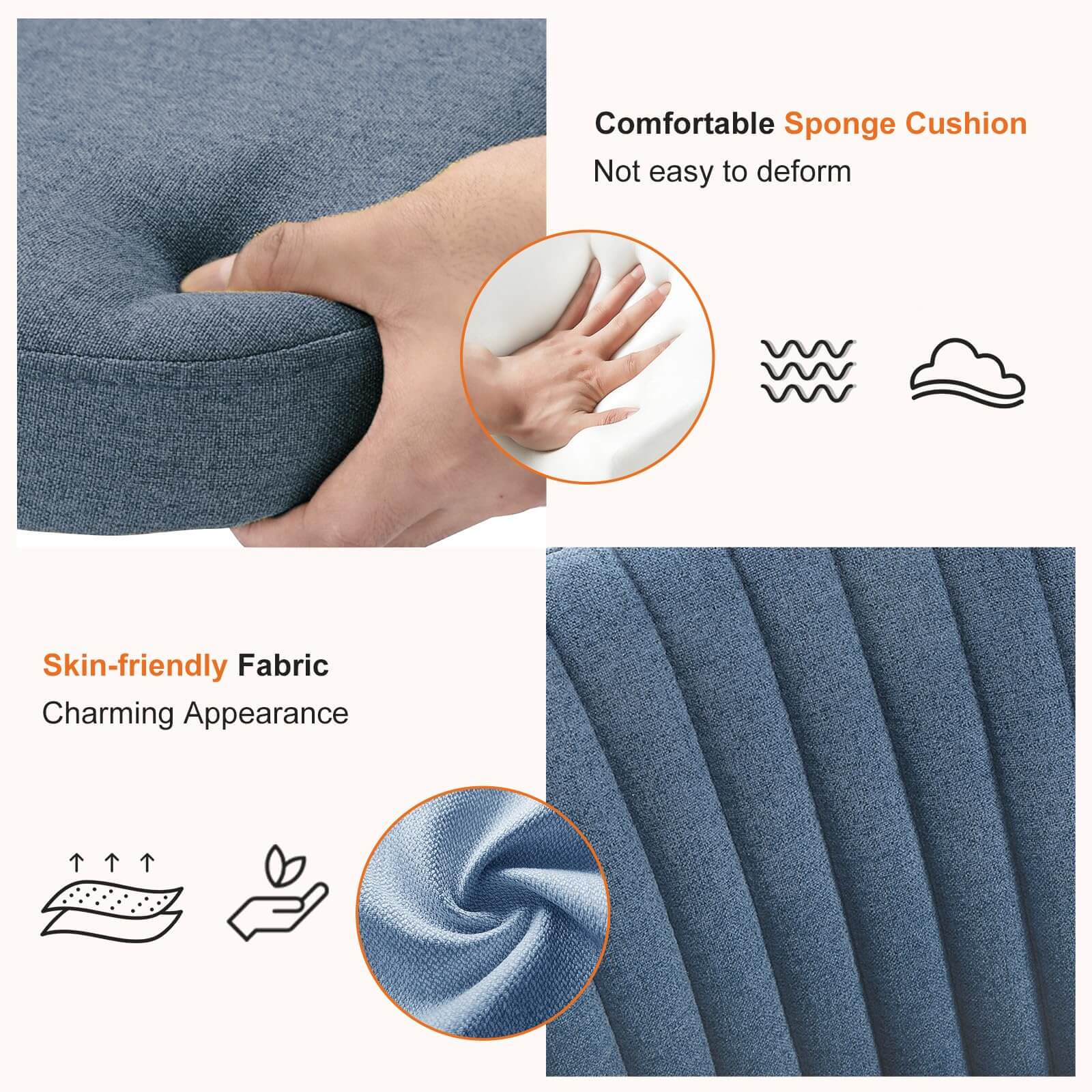 Office Chair Armless with Rollers for Office