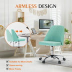 Office Chair Armless with Rollers for Office