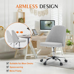 Office Chair Armless with Rollers for Office
