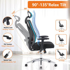 Office Chair Tilts 135° for Home and Office