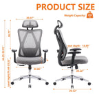 Office Chair Tilts 135° for Home and Office