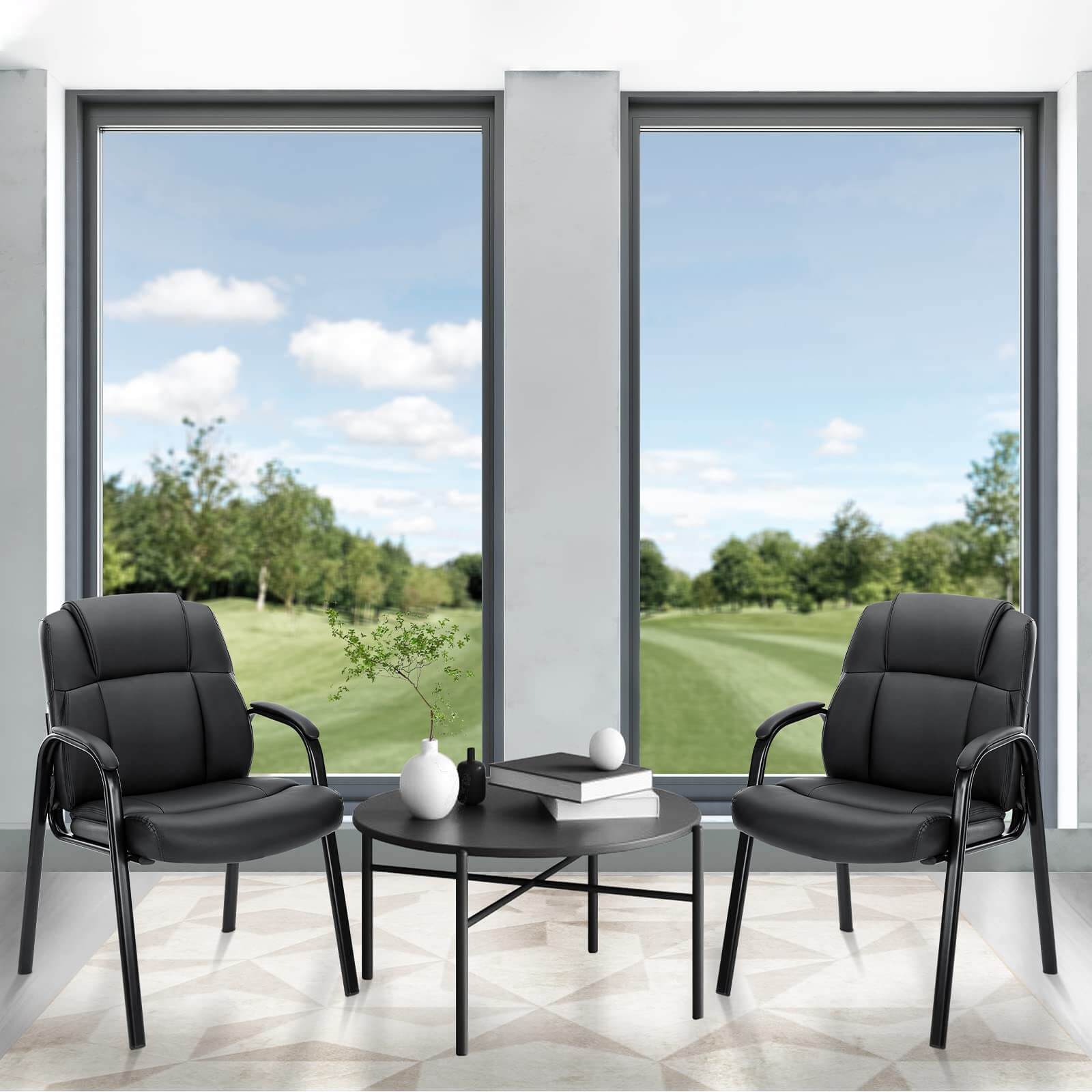 Reception Chair with Armrests for Meeting Rooms