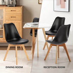 Dining Chair PU Leather Upholstered for Dining Room