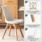 Dining Chair PU Leather Upholstered for Dining Room