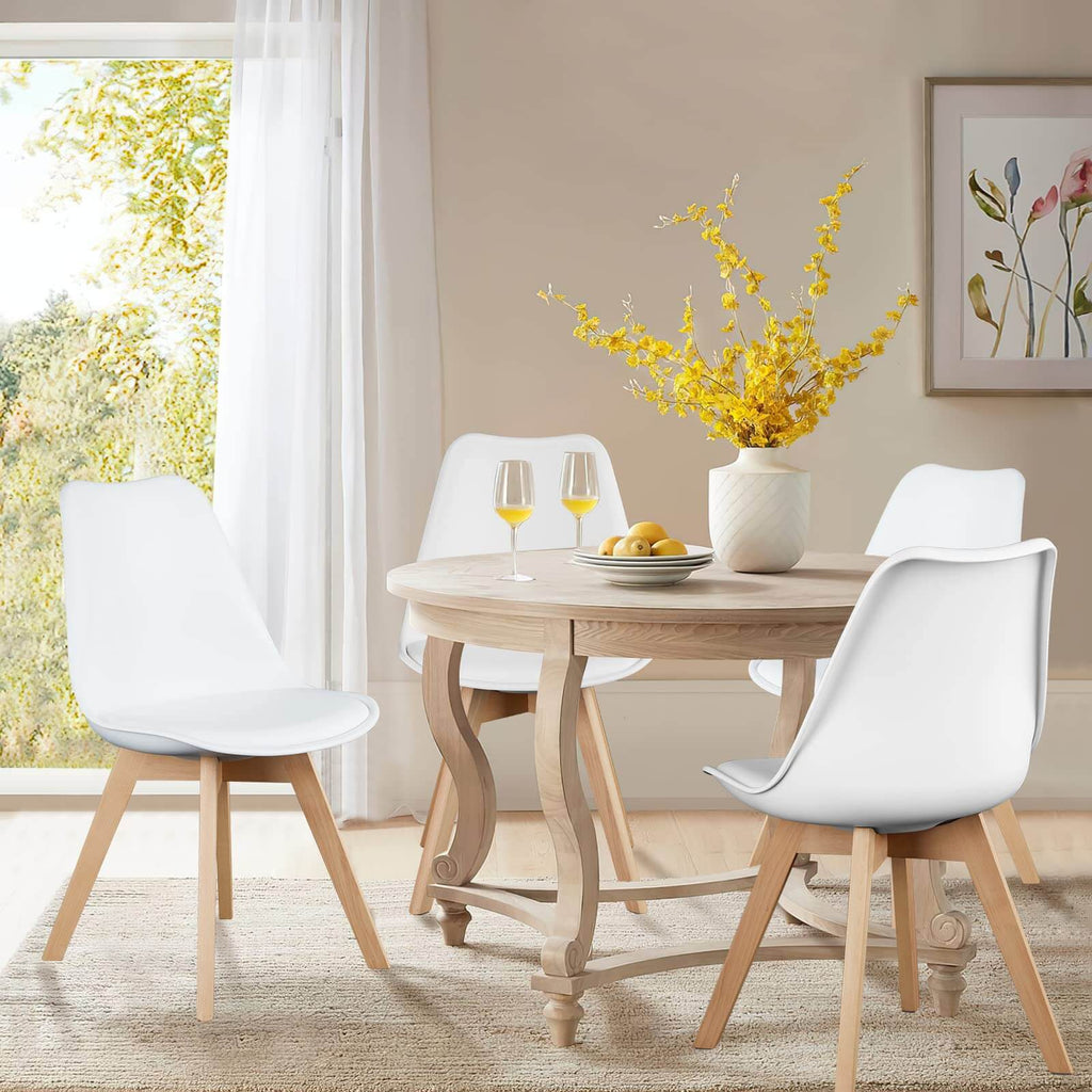 Dining Chair PU Leather Upholstered for Dining Room