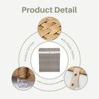Collapsible Rattan Laundry Hamper for Laundry Room