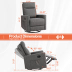 Sofa Recliner Swivelling For Living Room Bedroom