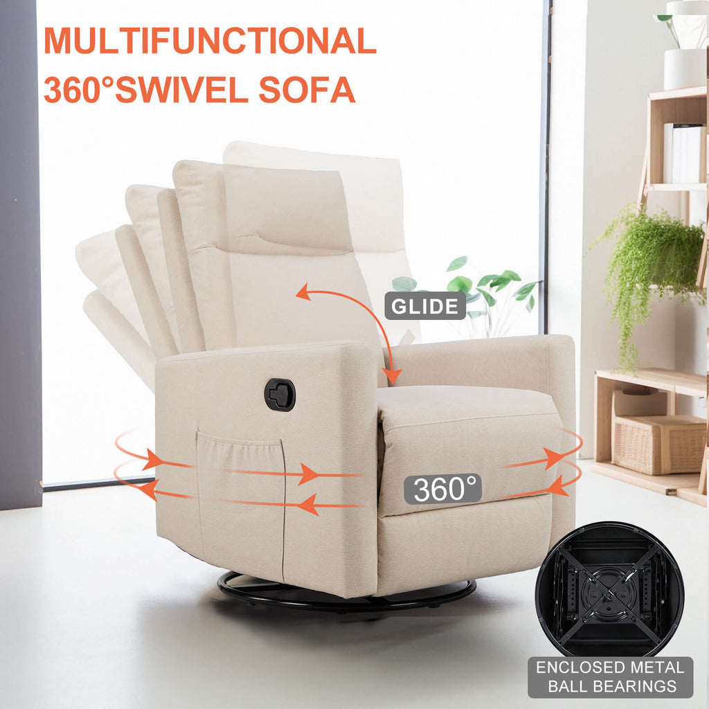 Sofa Recliner Swivelling For Living Room Bedroom