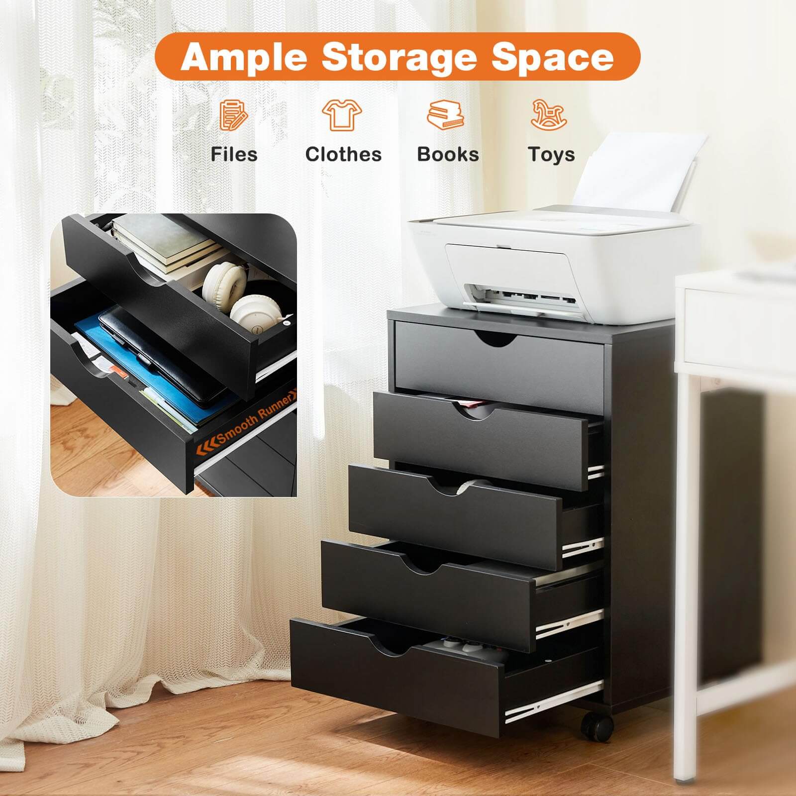 drawer organizer removable for office, bedroom