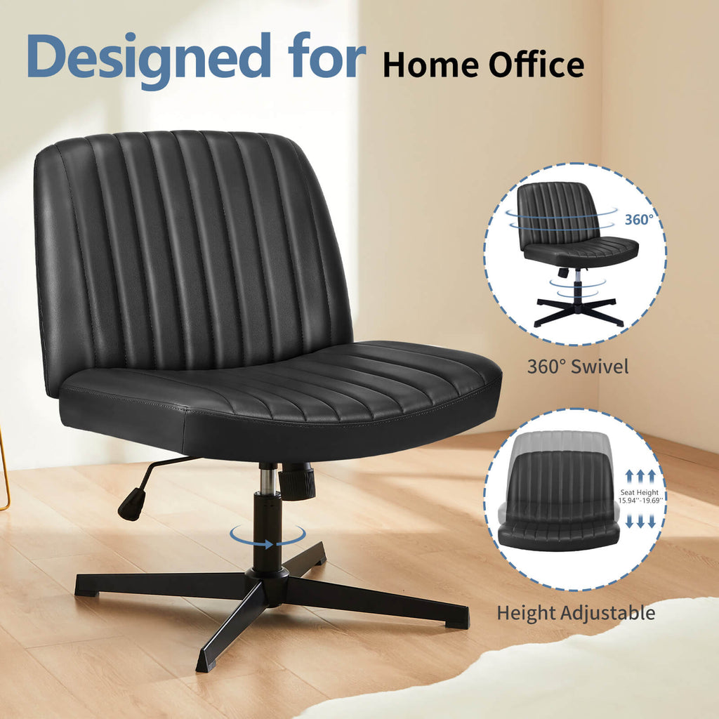 Ergonomic Swivel Office Chair with Lumbar Support