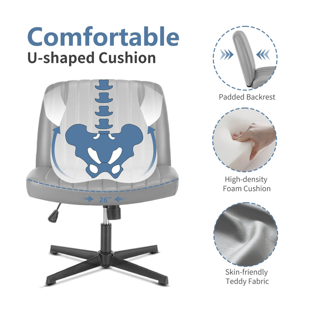 Ergonomic Swivel Office Chair with Lumbar Support