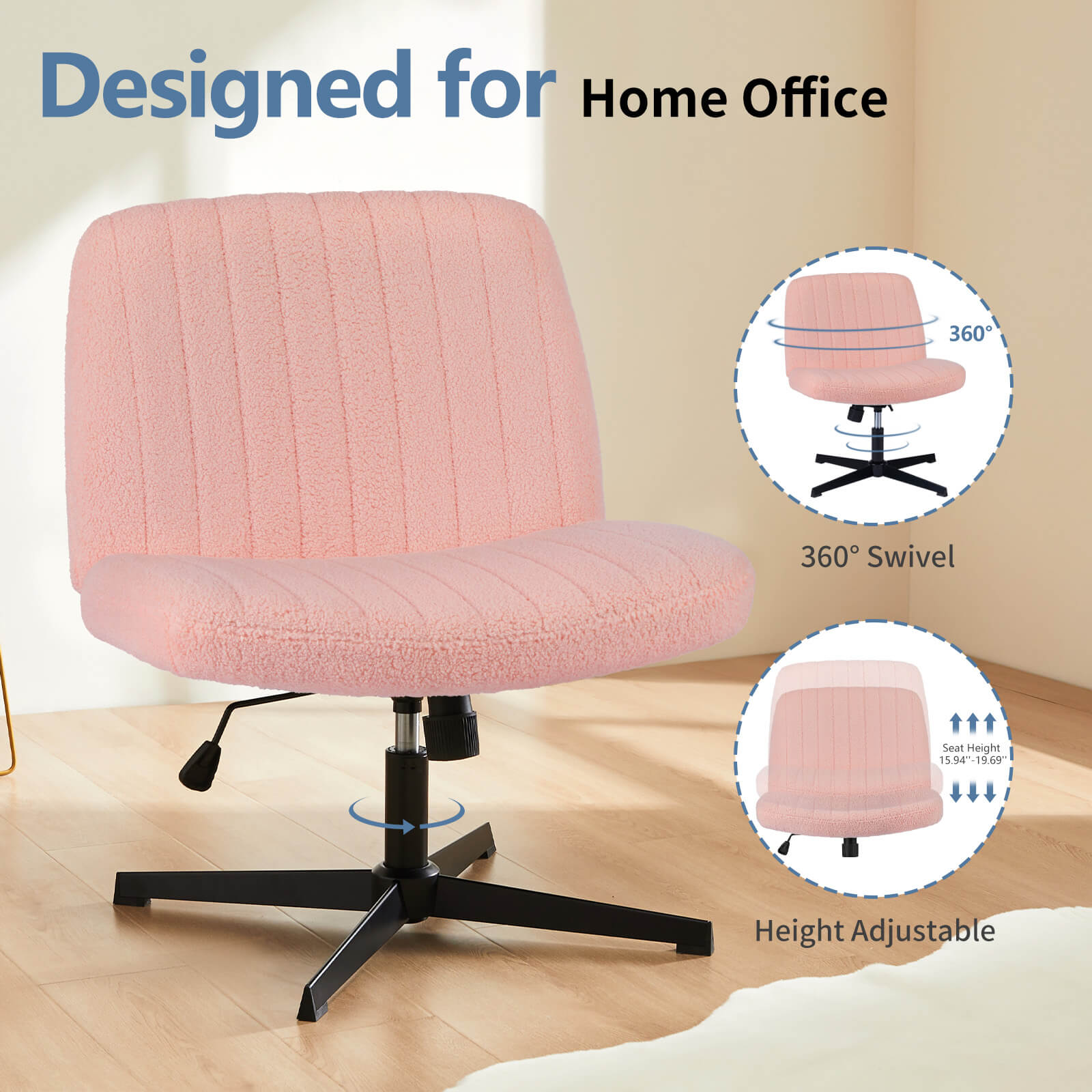 Ergonomic Swivel Office Chair with Lumbar Support