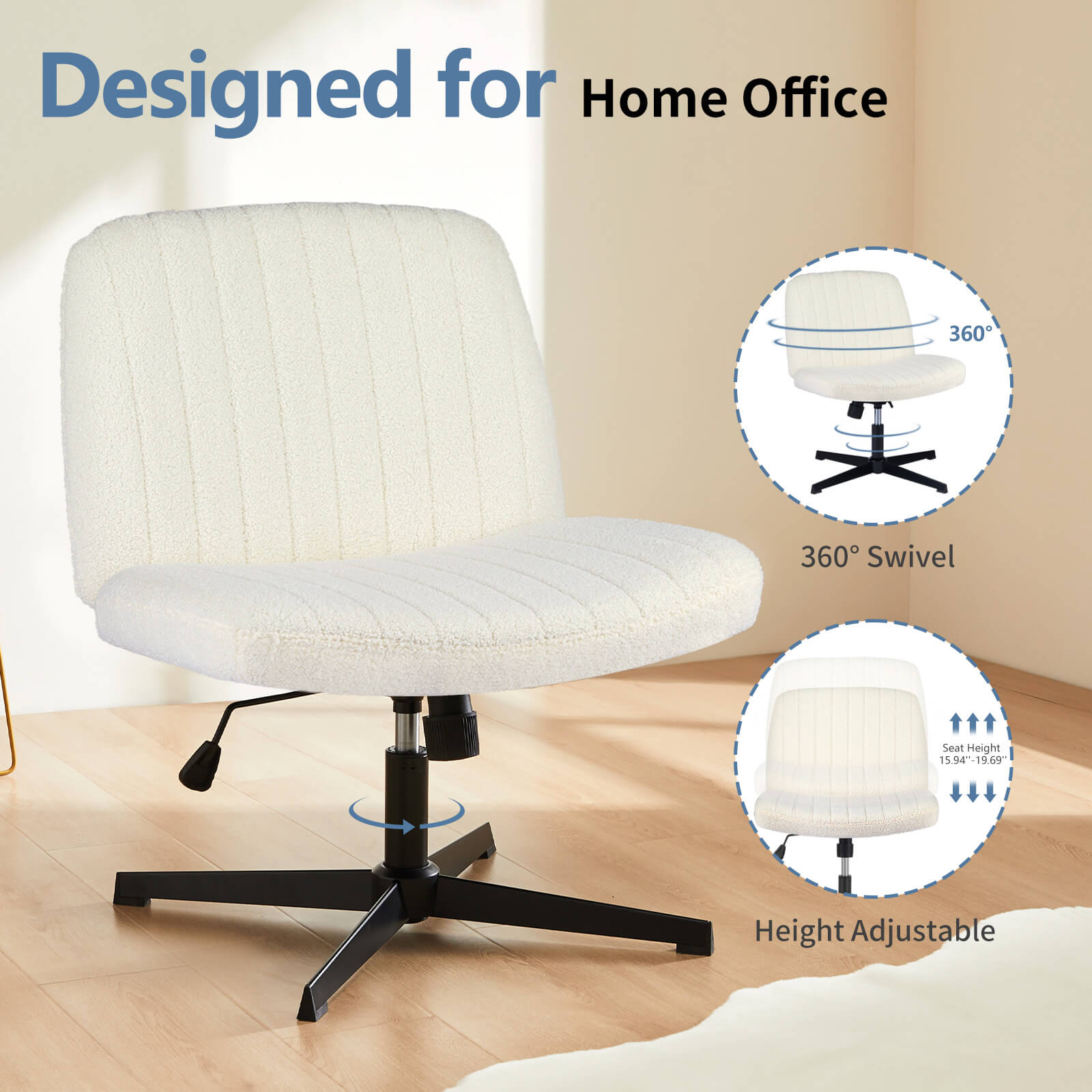 Ergonomic Swivel Office Chair with Lumbar Support