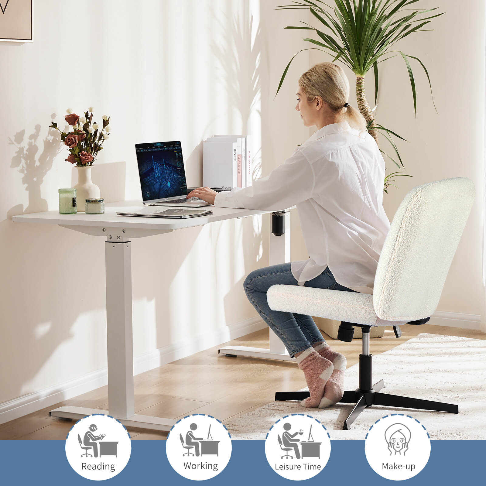 Ergonomic Swivel Office Chair with Lumbar Support