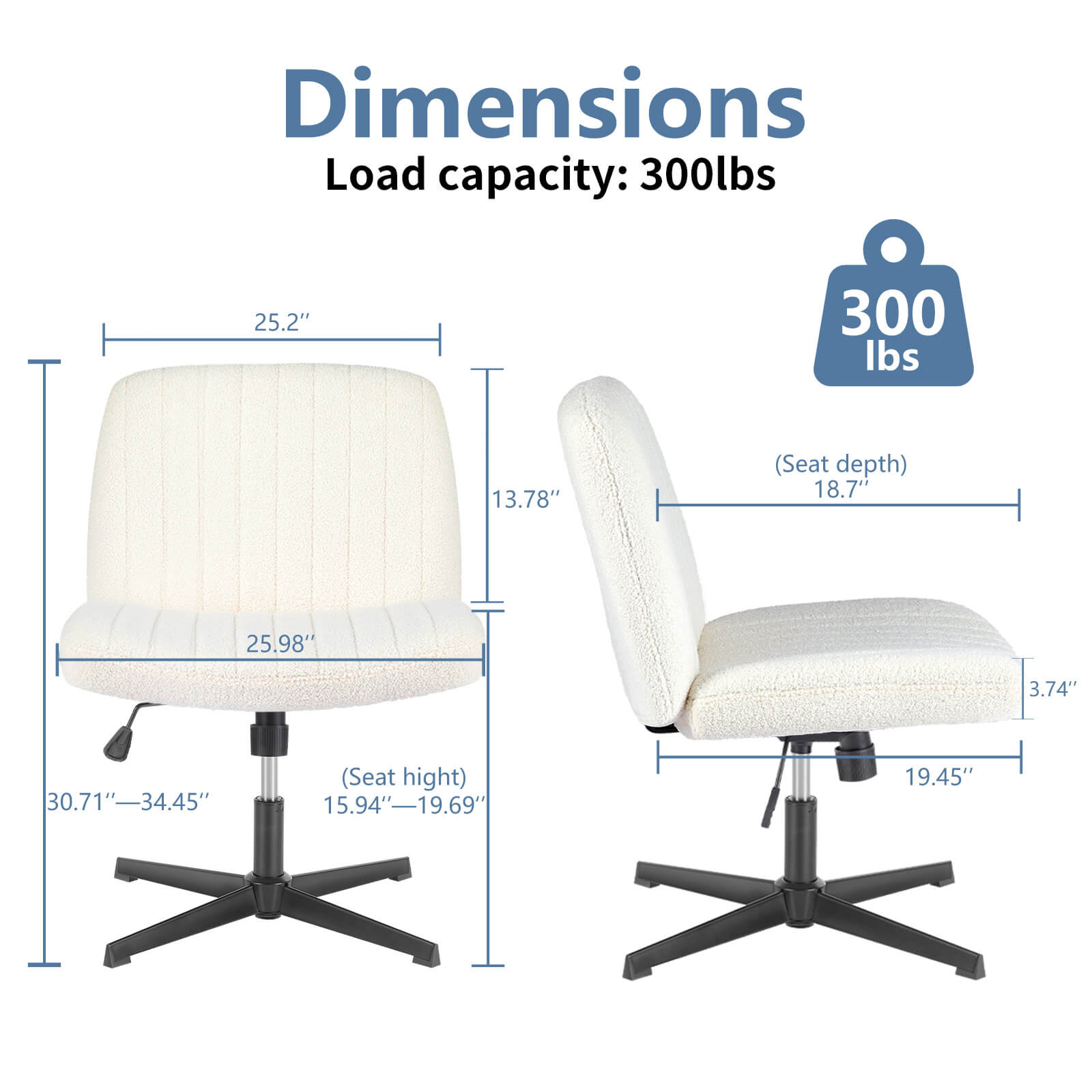 Ergonomic Swivel Office Chair with Lumbar Support