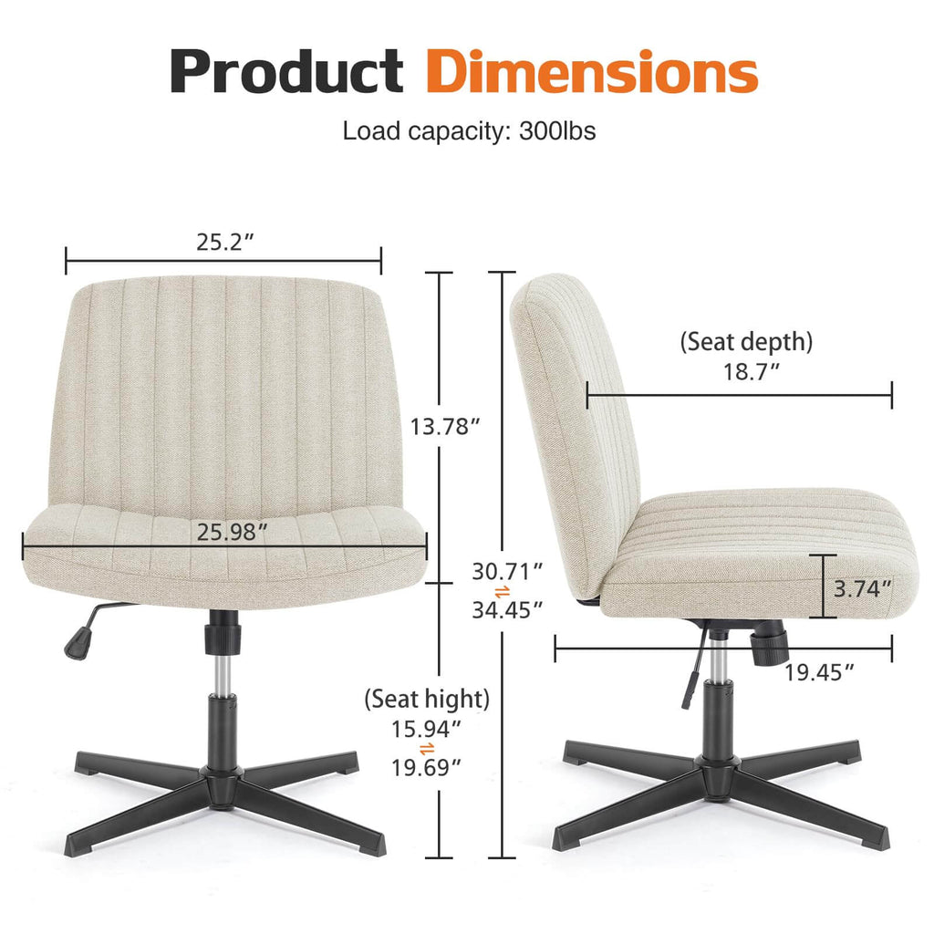 Ergonomic Swivel Office Chair with Lumbar Support