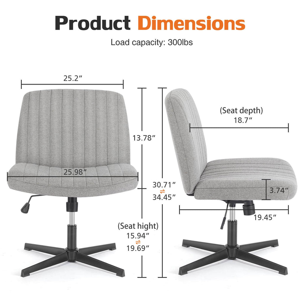 Ergonomic Swivel Office Chair with Lumbar Support