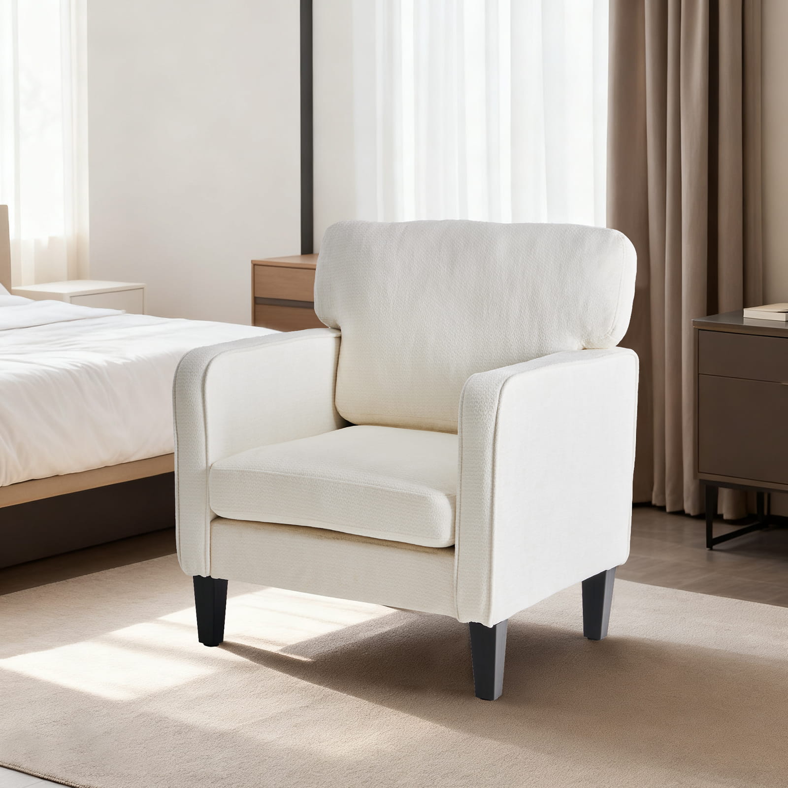 Adjustable Backrest Accent Chair for Living Room, Bedroom, Office