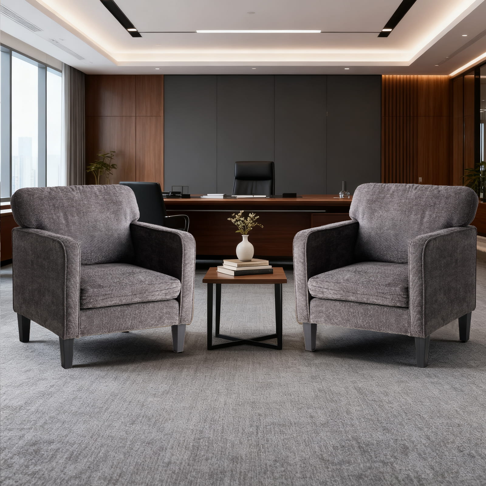 Adjustable Backrest Accent Chair for Living Room, Bedroom, Office