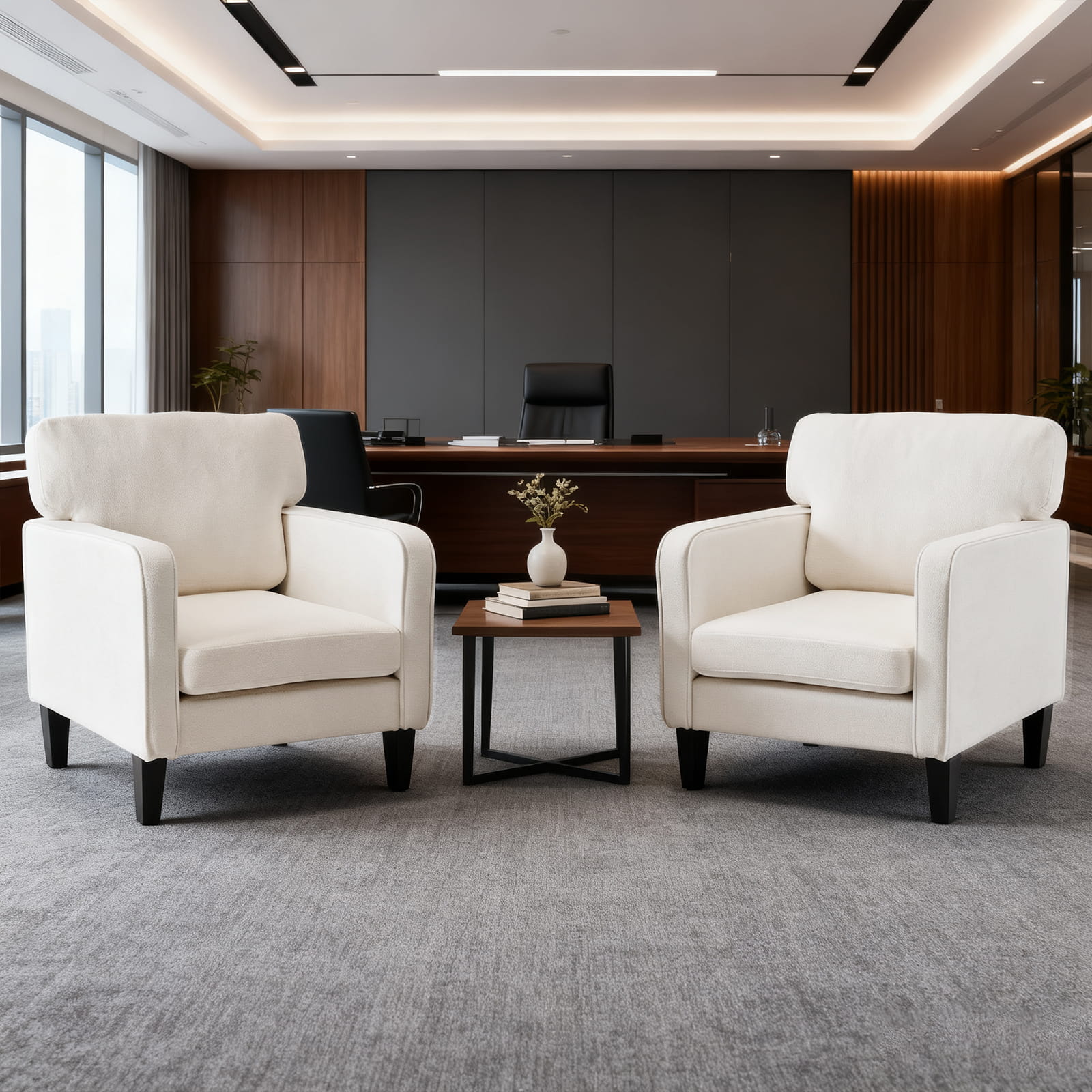 Adjustable Backrest Accent Chair for Living Room, Bedroom, Office